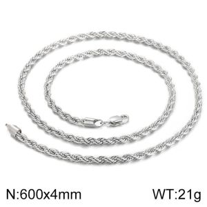 Cadena Acero 316L Cordon 21gr 600x4mm